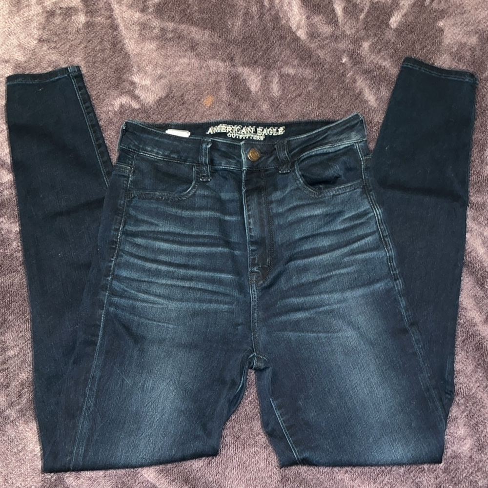 American eagle super stretch x high waisted skinny jeans - Picture 2 of 5